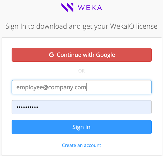Obtain the WEKA installation packages | W E K A