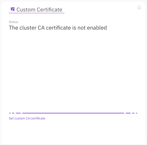 Manage the CA certificate using the GUI | 4.3 | W E K A