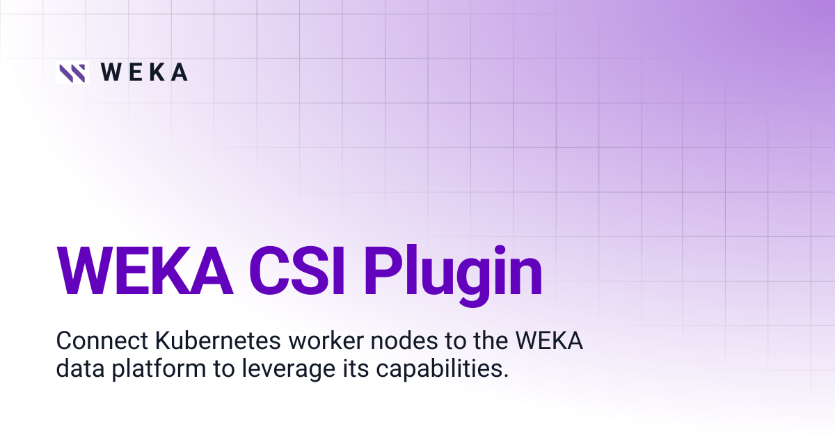 WEKA CSI Plugin | W E K A