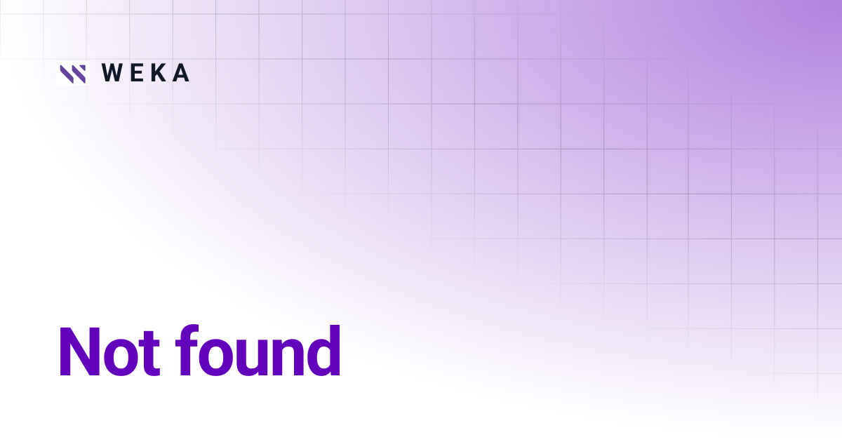 CLI reference guide | W E K A